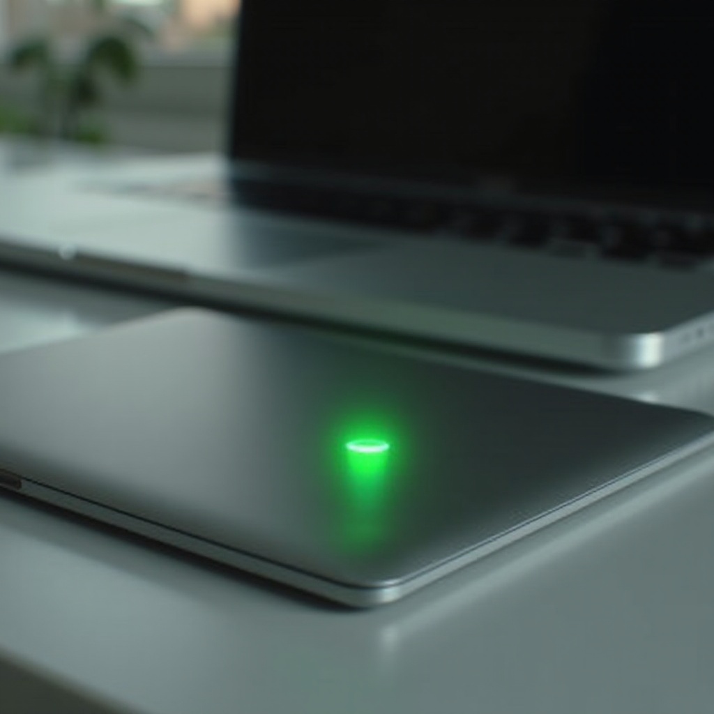 почему на моем MacBook горит зеленый свет