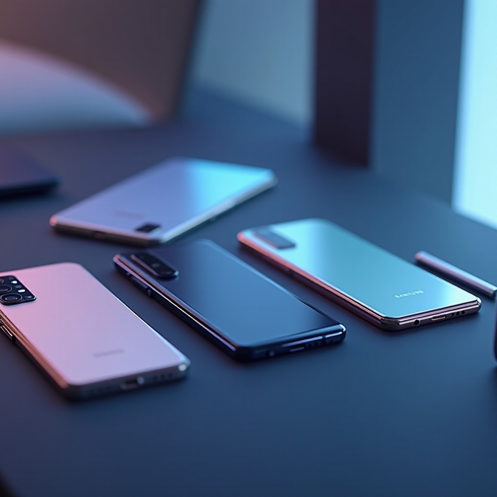 телефон Samsung с ручкой