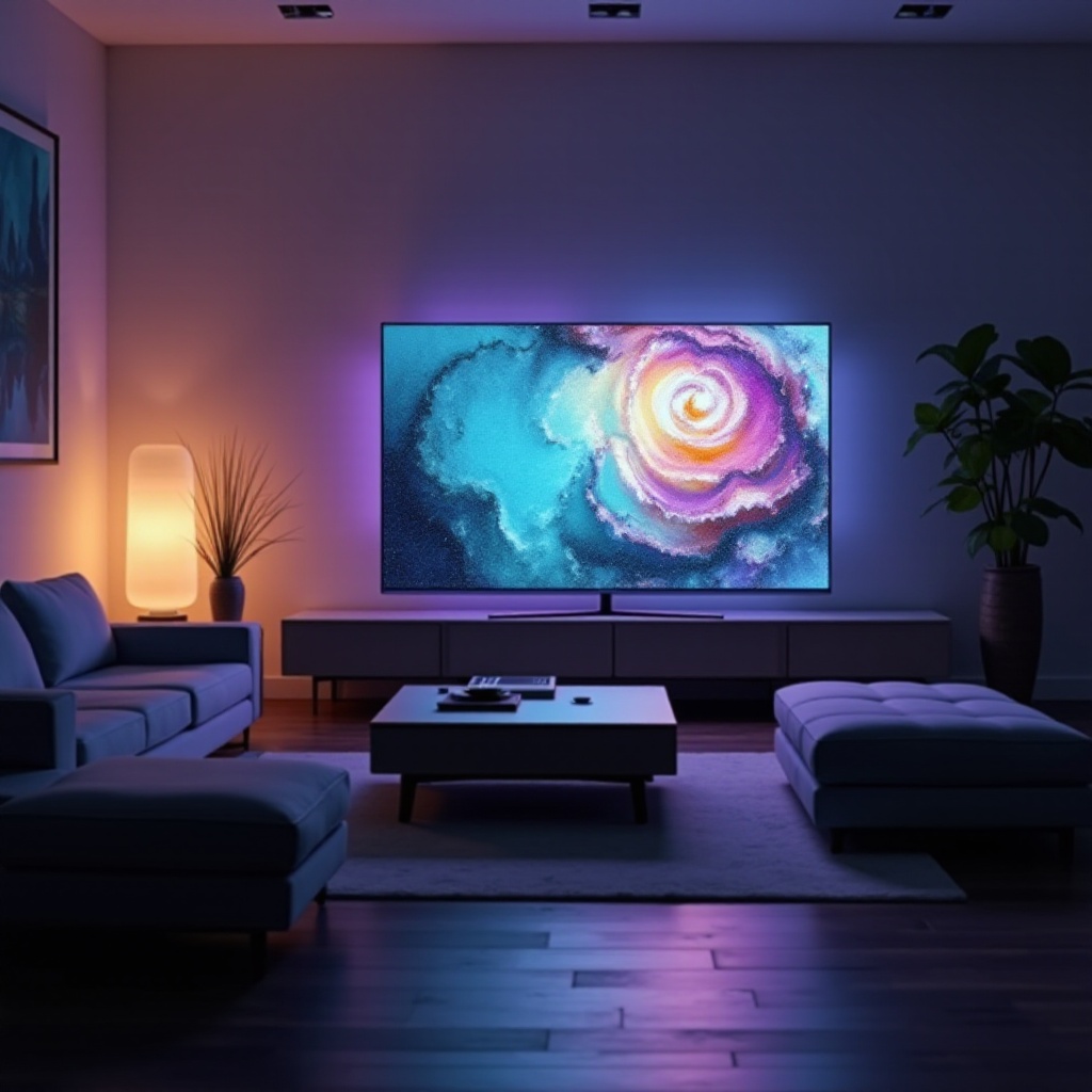 prueba de imagen televisor Samsung