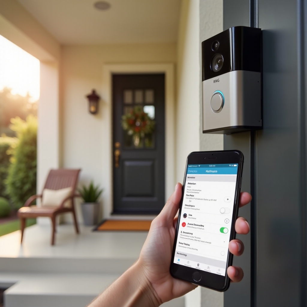 ring doorbell motion detection settings
