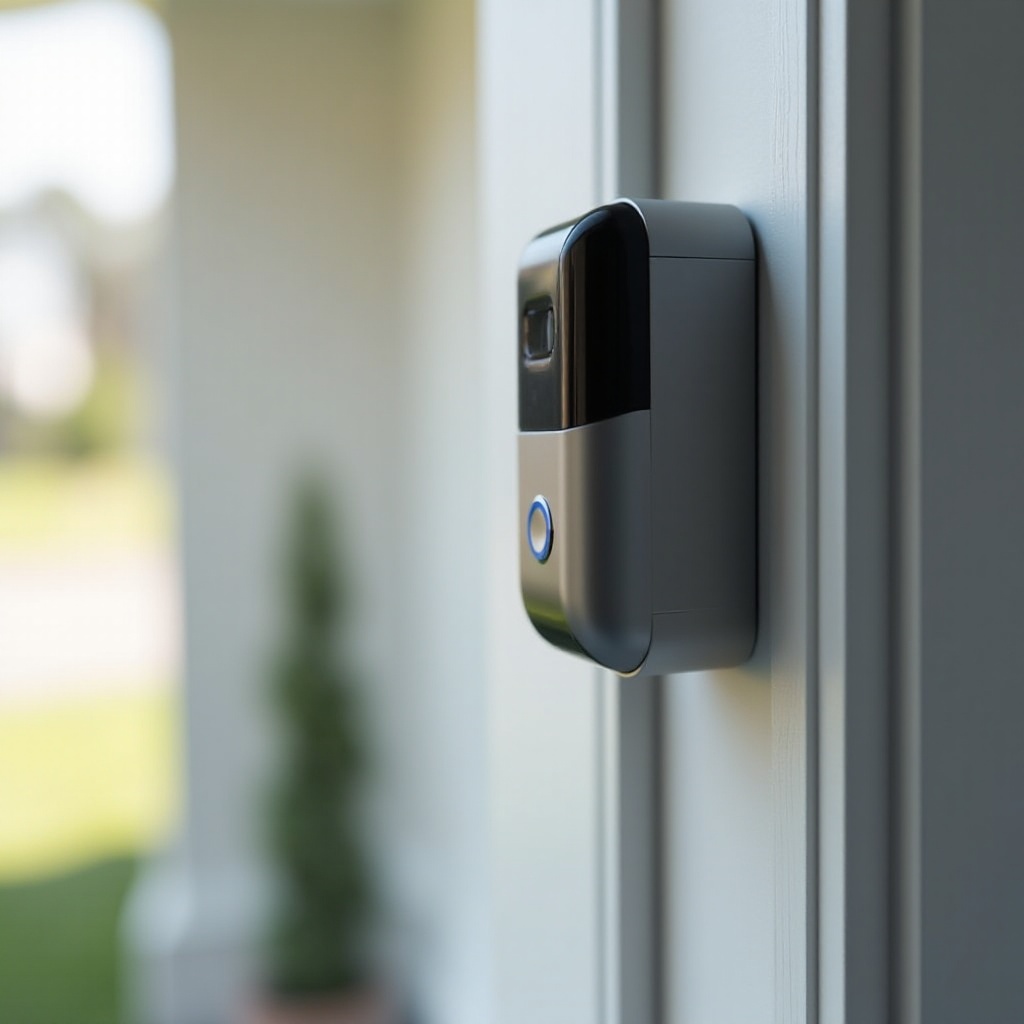 ring doorbell camera flashing blue