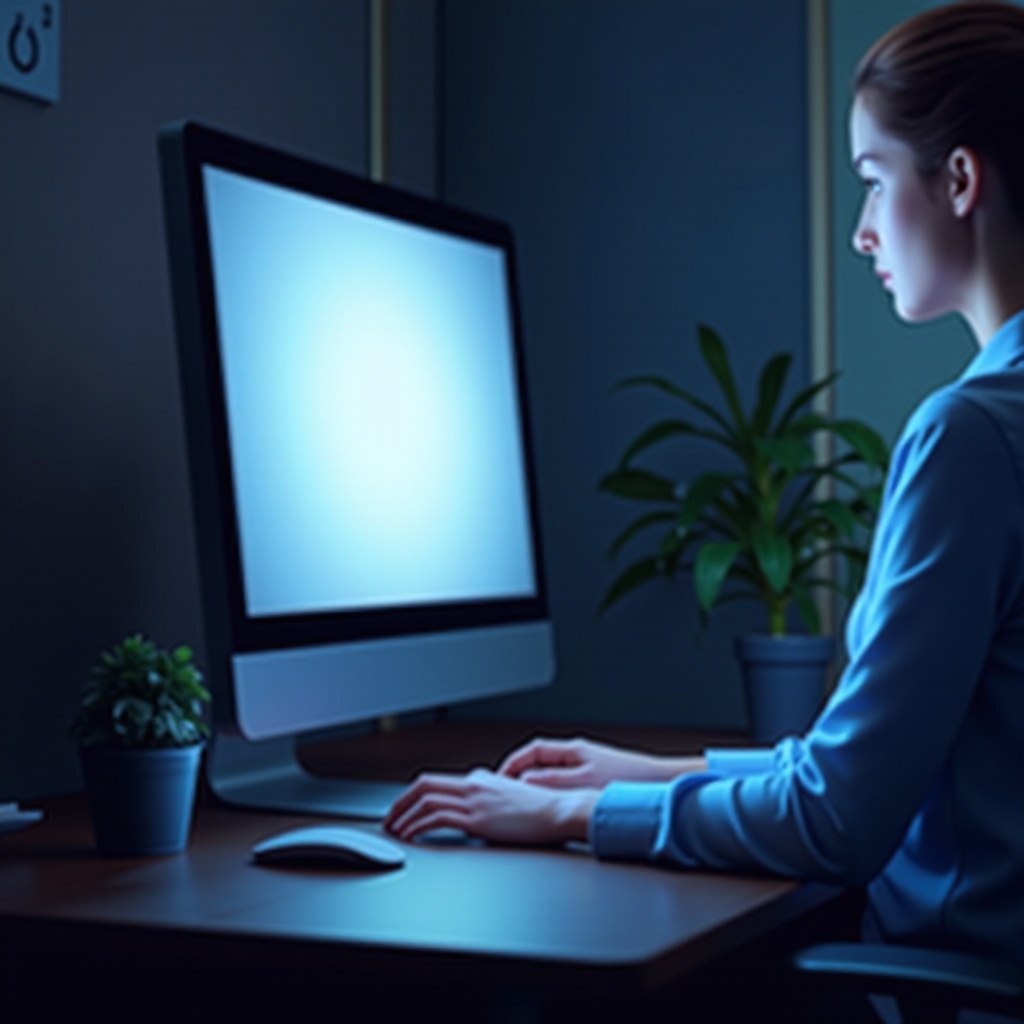 جهاز الكمبيوتر الخاص بي يقلع لكن لا يوجد عرض