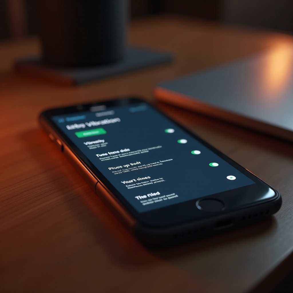 dónde está la vibración en el iphone