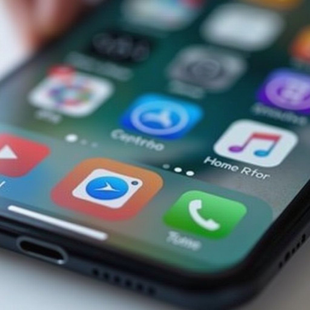 configuración del dock del iPhone