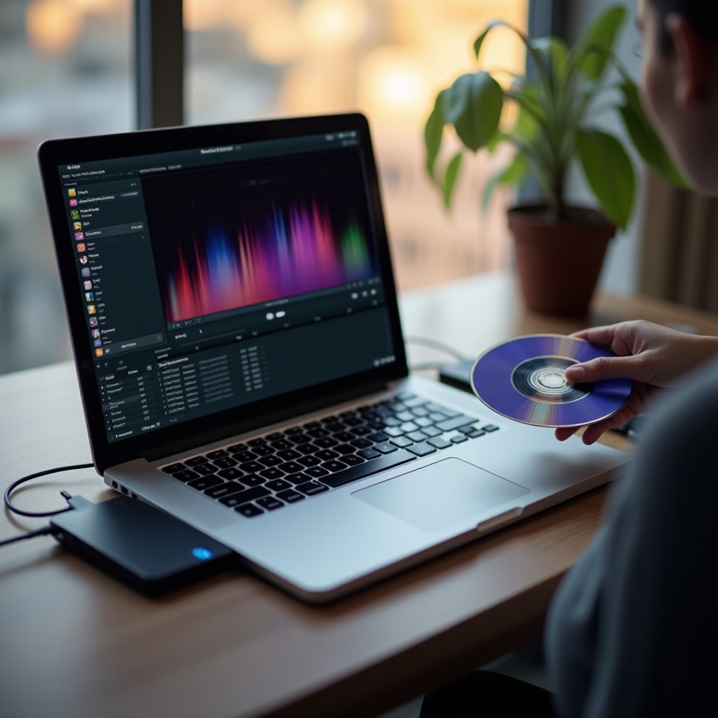 wie spielt man eine CD auf einem Laptop ab