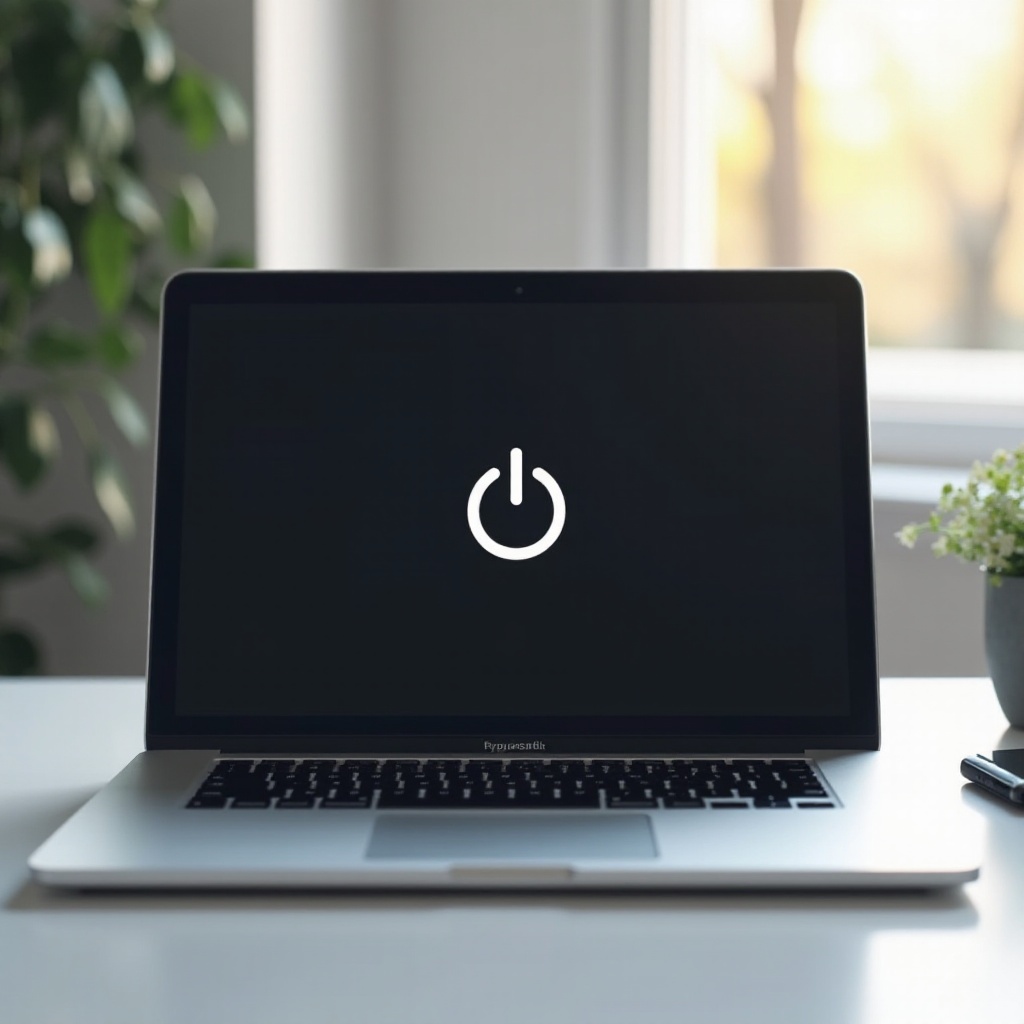 wie schaltet man ein MacBook Pro Laptop aus