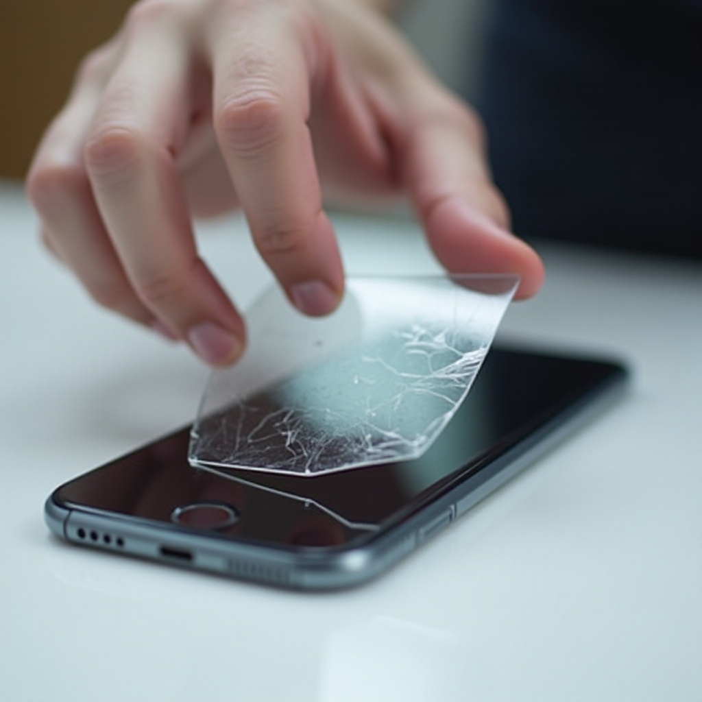 comment retirer un protecteur d'écran en verre d'un iPhone