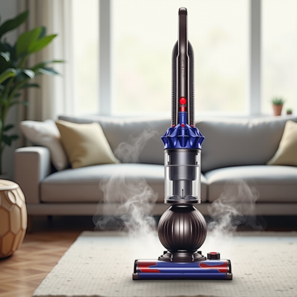 dyson vacuum smells like burning rubber