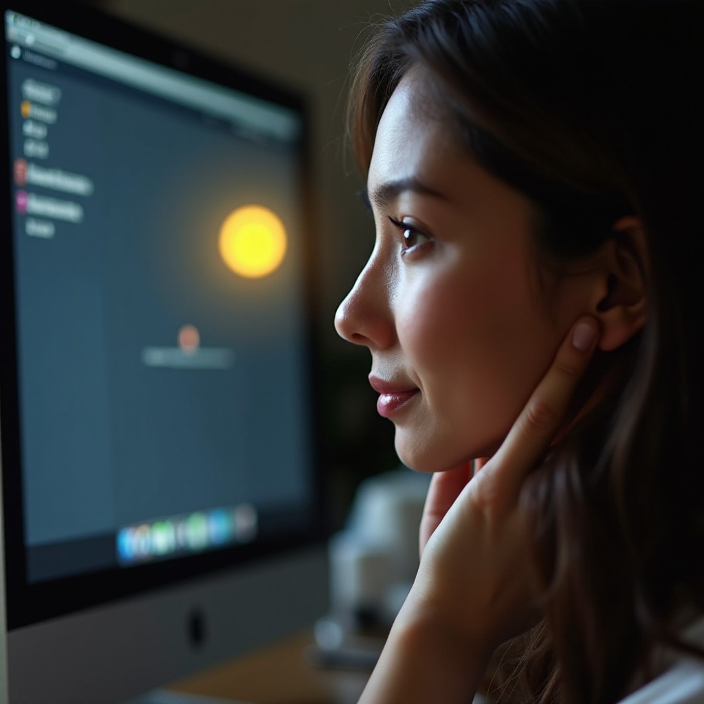 gelbe Flecken Computerbildschirm