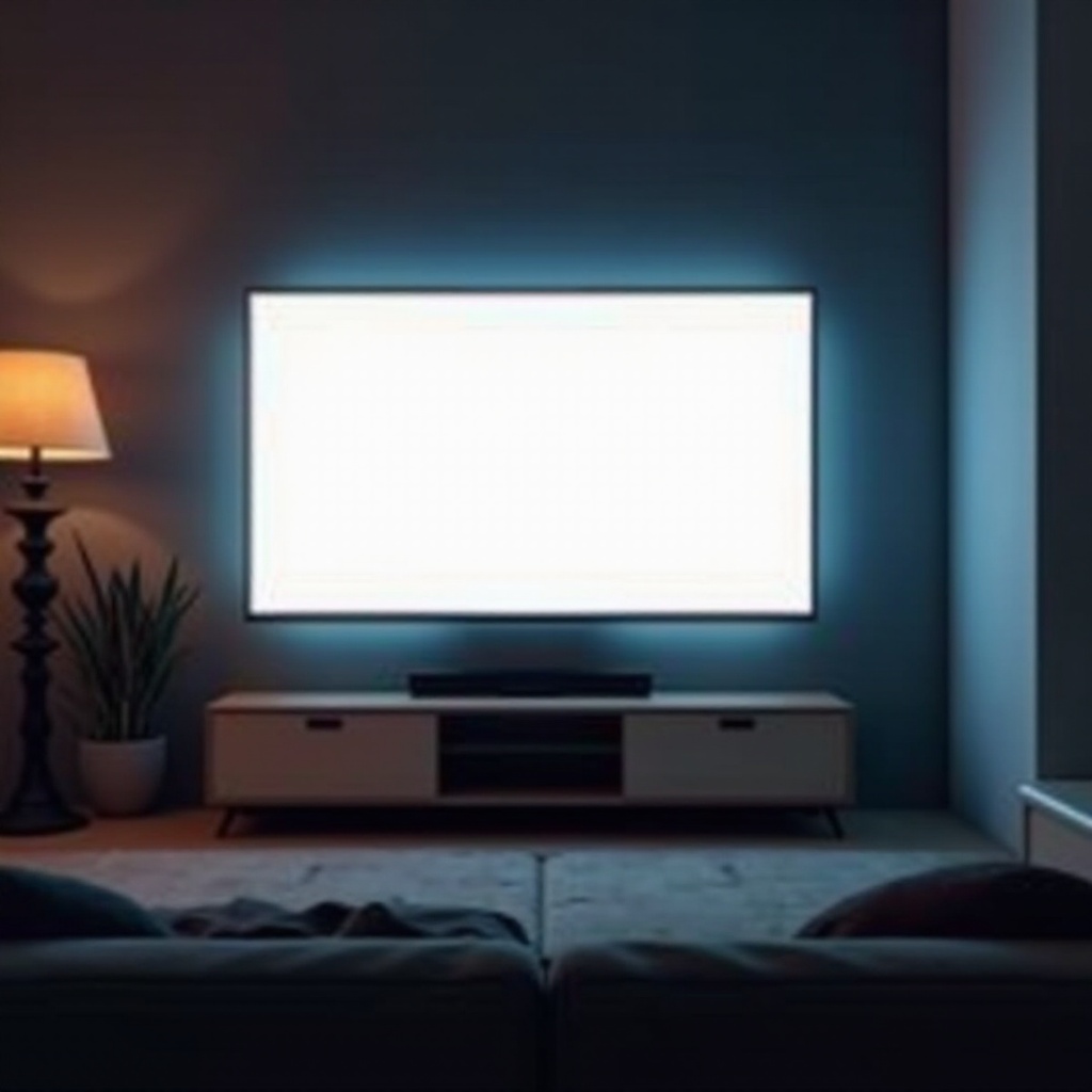 LG Fernseher leerer Bildschirm