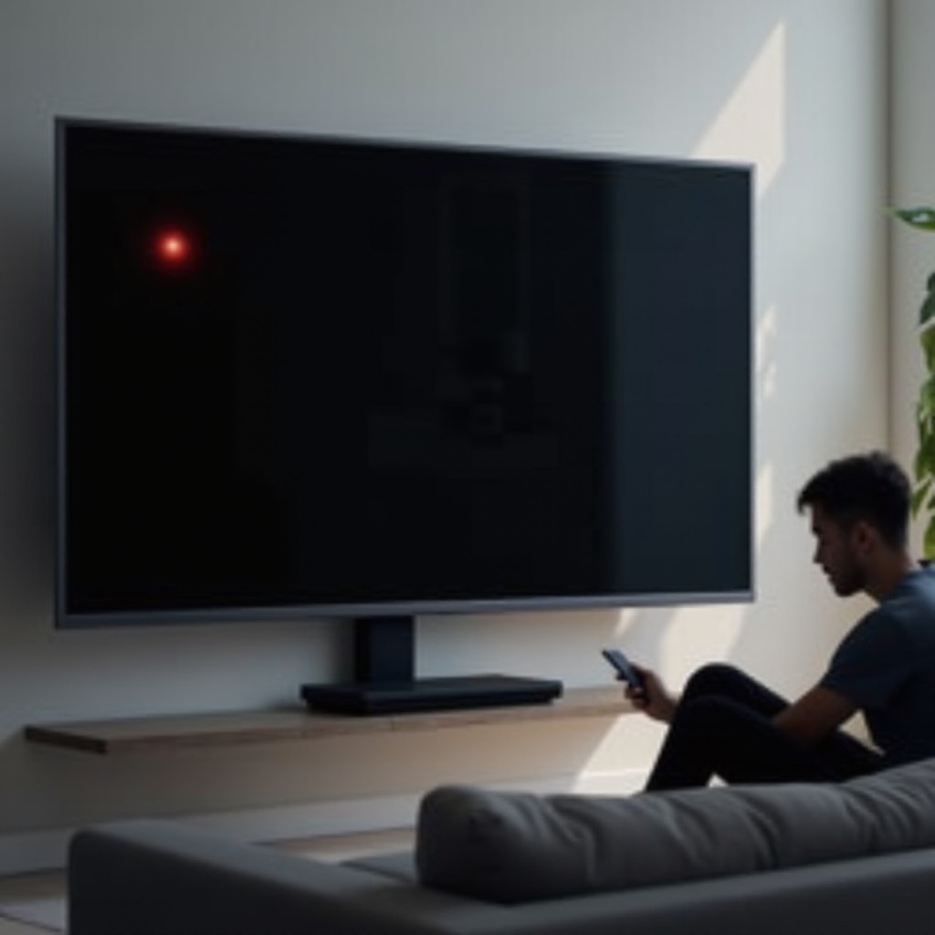 tcl tv not turning on light blinking