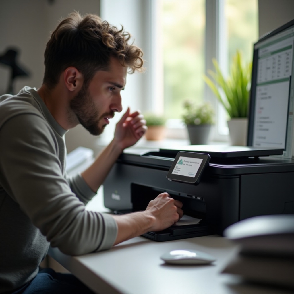 توقفت الطابعة عن طباعة اللون الأسود