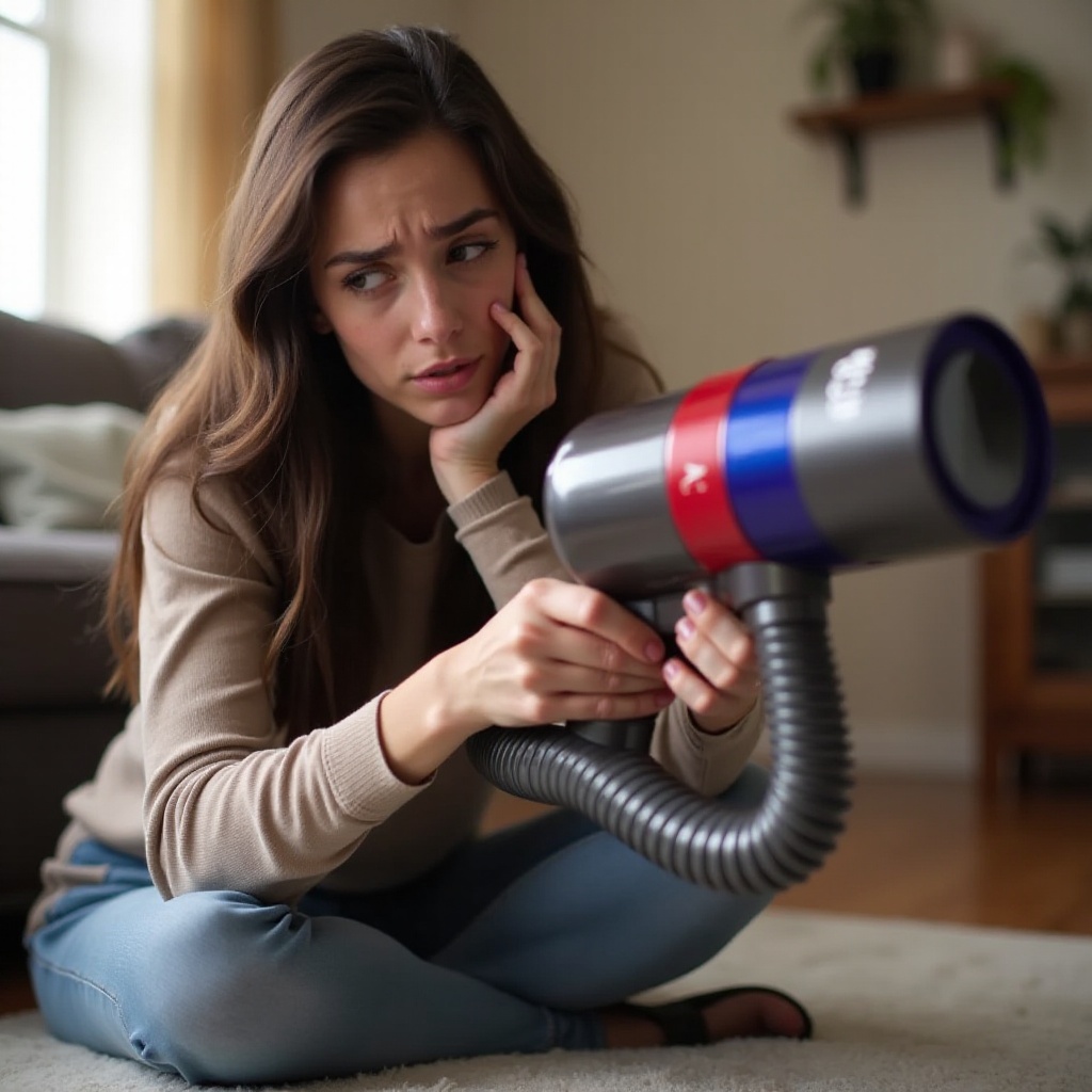 dyson vacuum smells like burning rubber