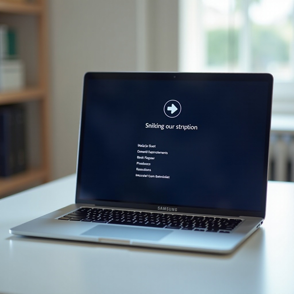 boot option in samsung laptop