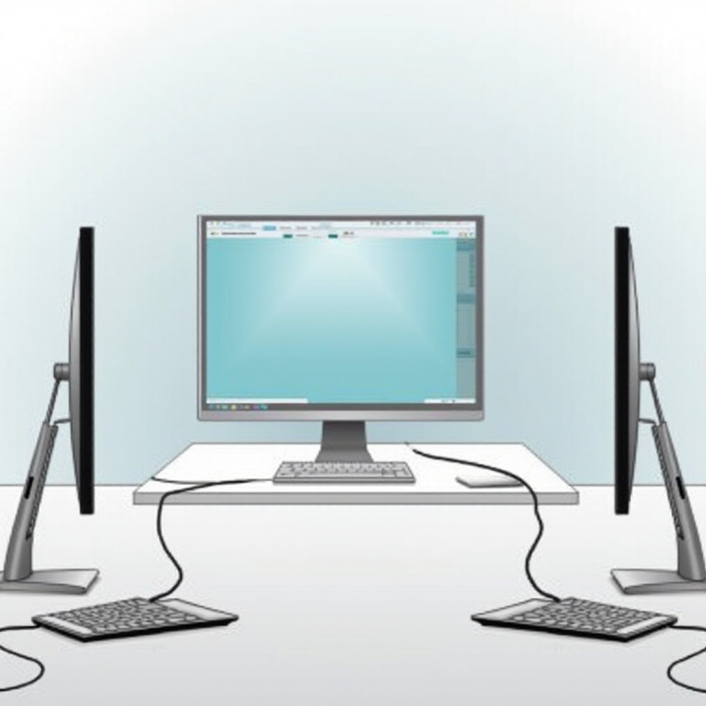 comment connecter 2 PC à un moniteur