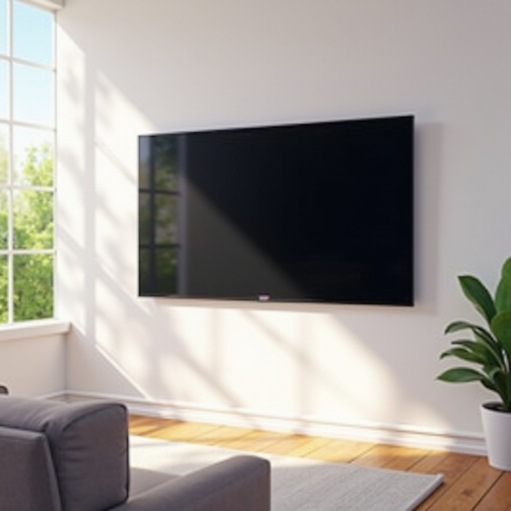 пустой экран телевизора LG