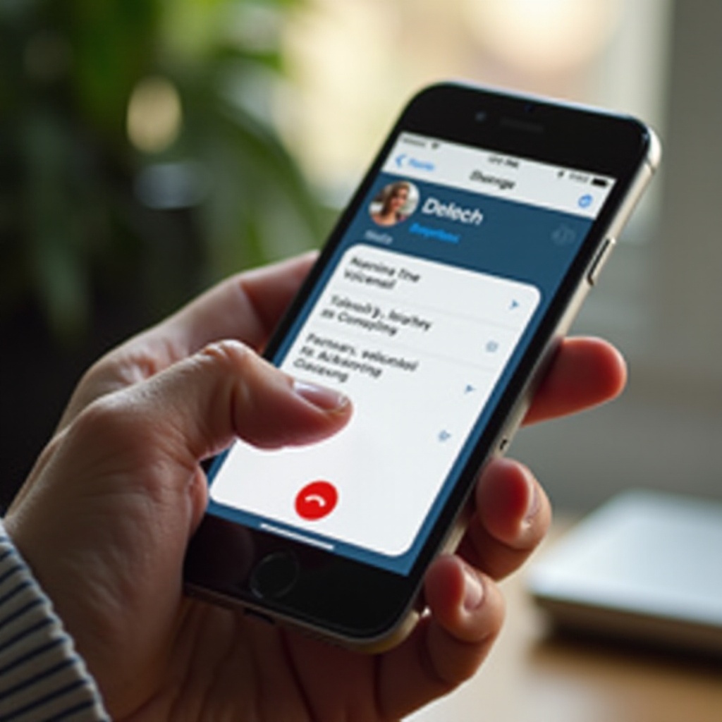 как удалить голосовые сообщения с моего iPhone