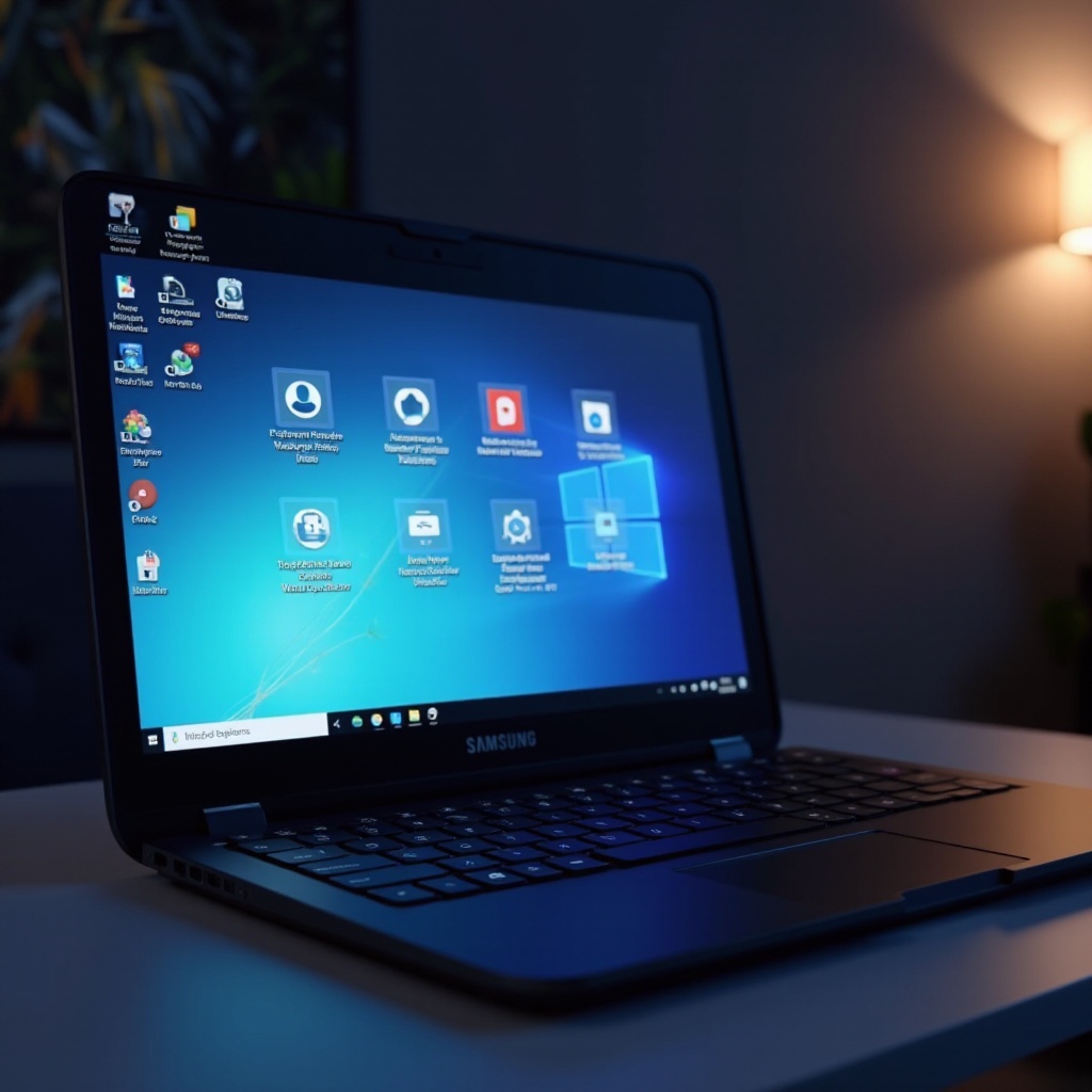 Startoption auf Samsung-Laptop