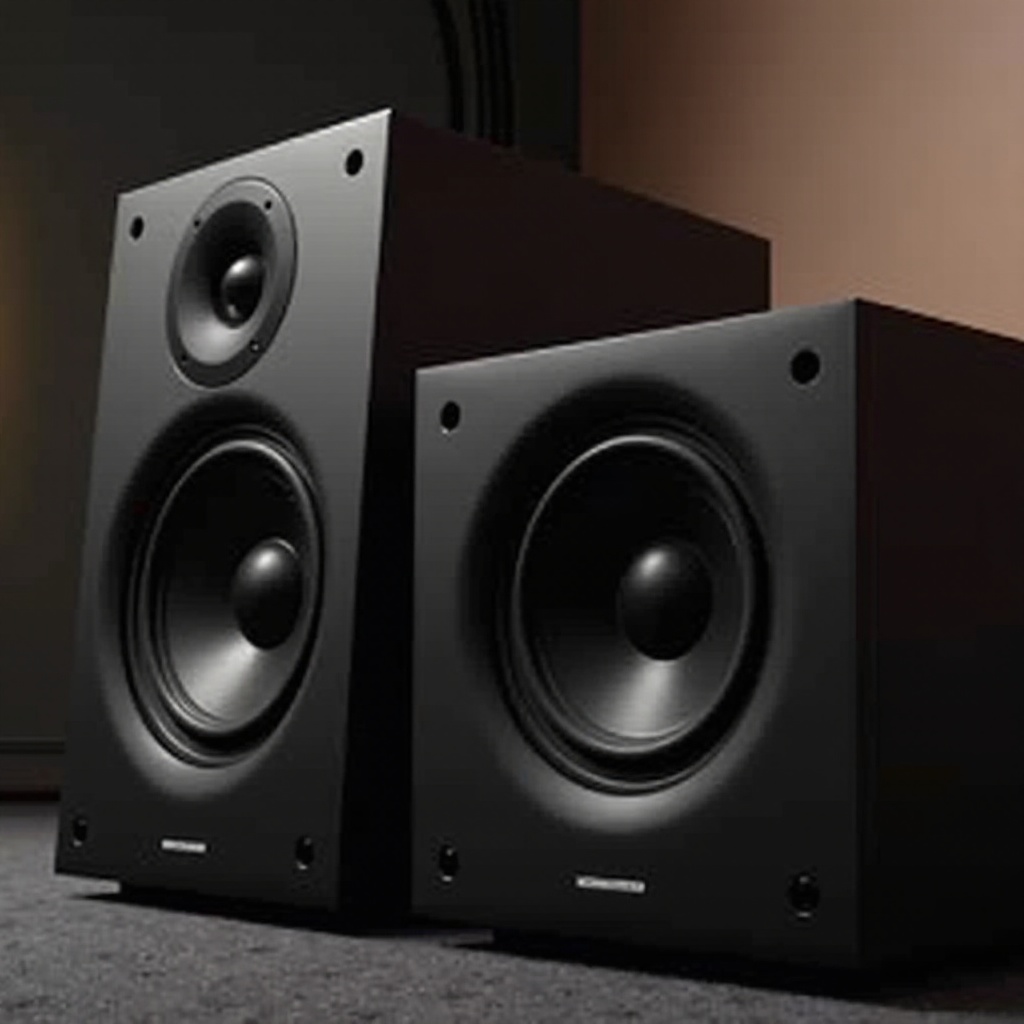 aktive Regallautsprecher mit Subwoofer-Ausgang