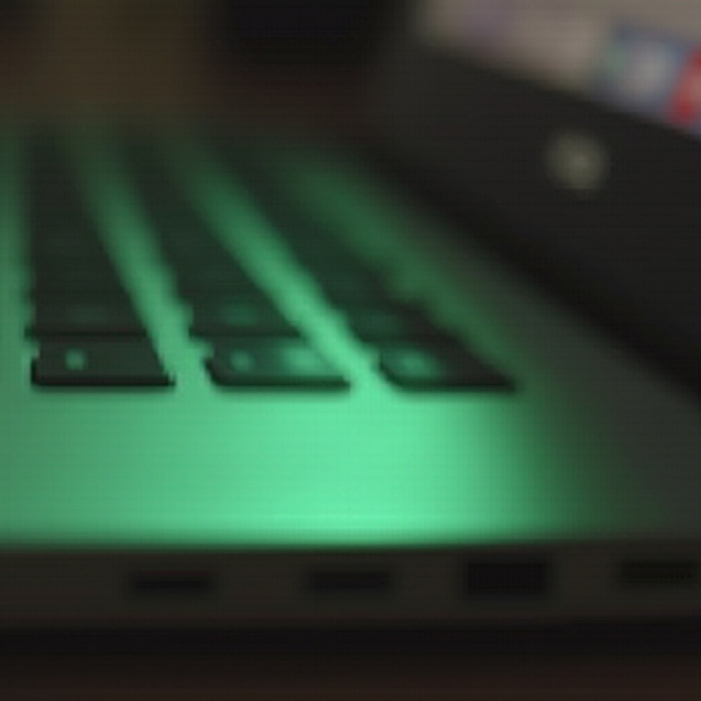 why is there a green light on my macbook