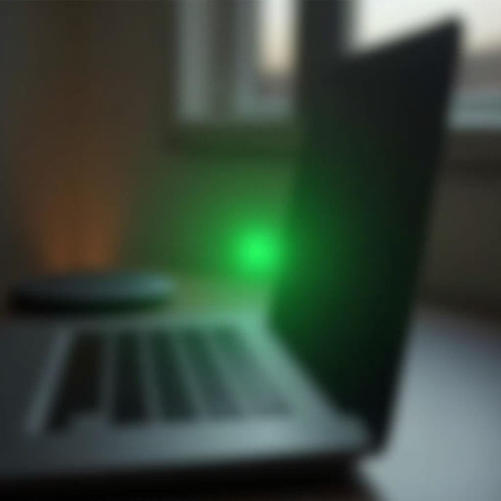 ¿por qué hay una luz verde en mi MacBook?