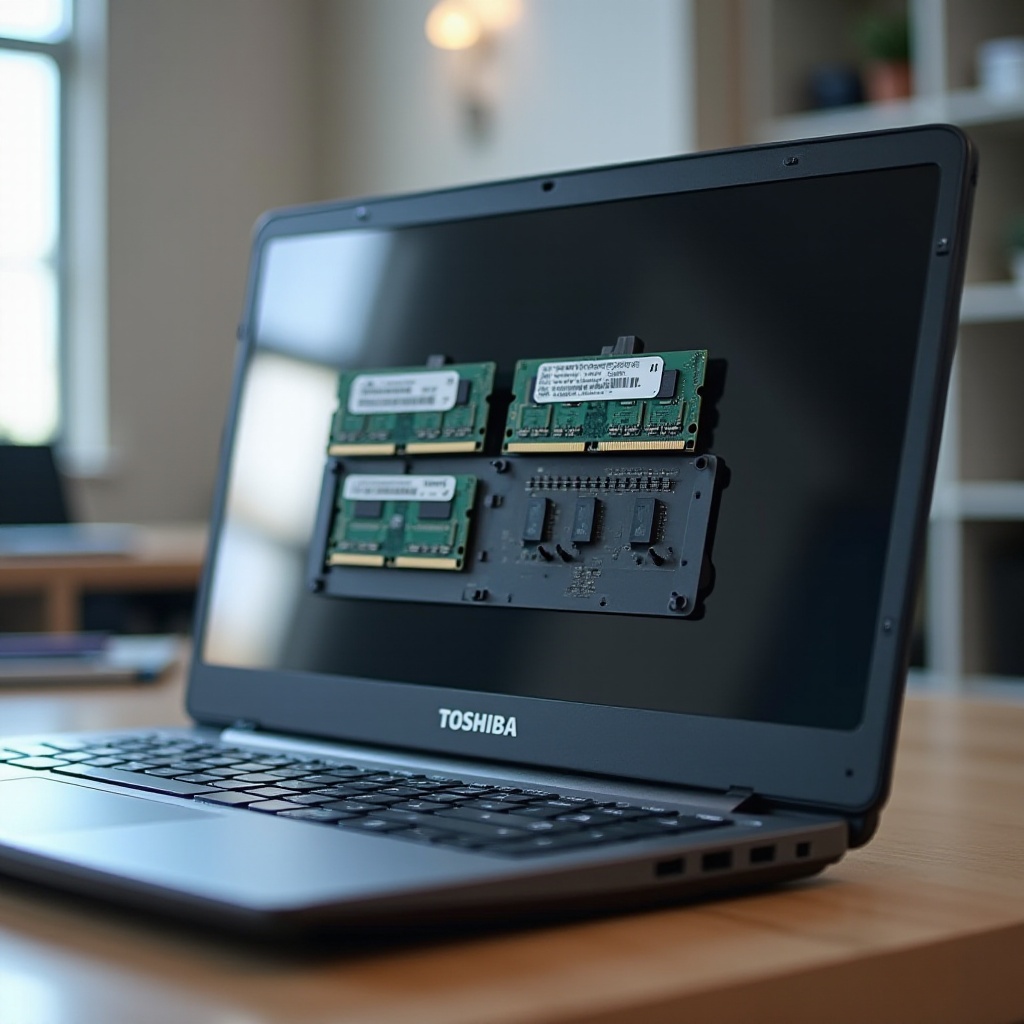 actualizar la RAM en el portátil Toshiba Satellite