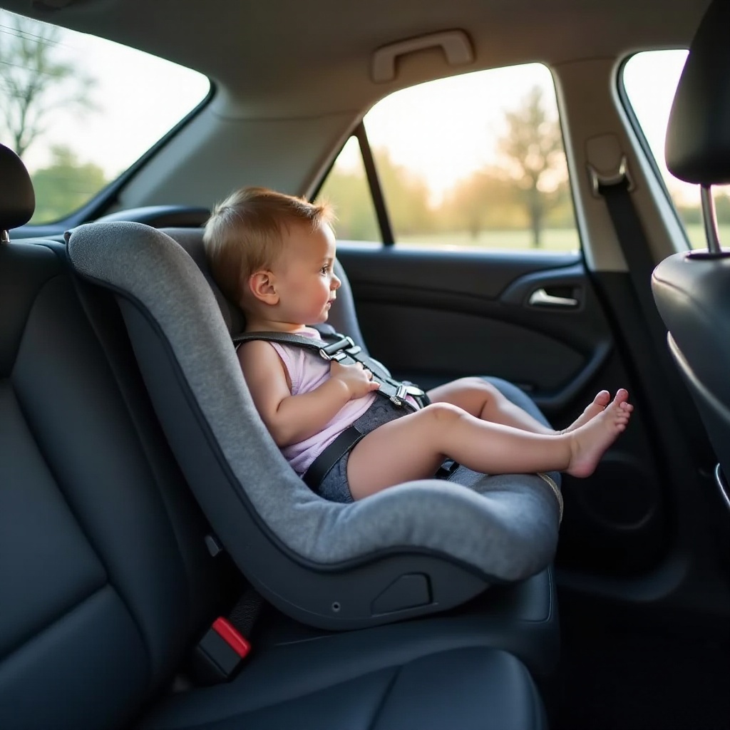 what side to put newborn car seat
