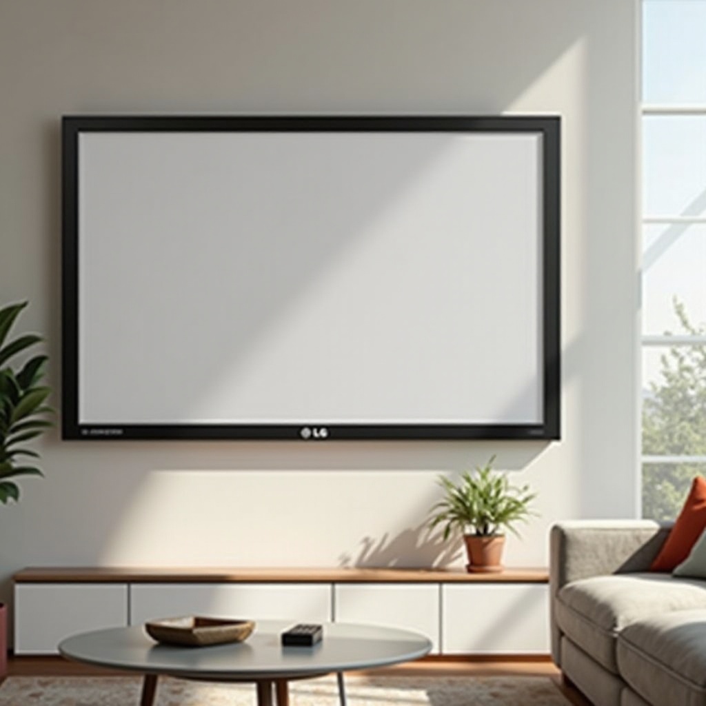 pantalla en blanco TV LG