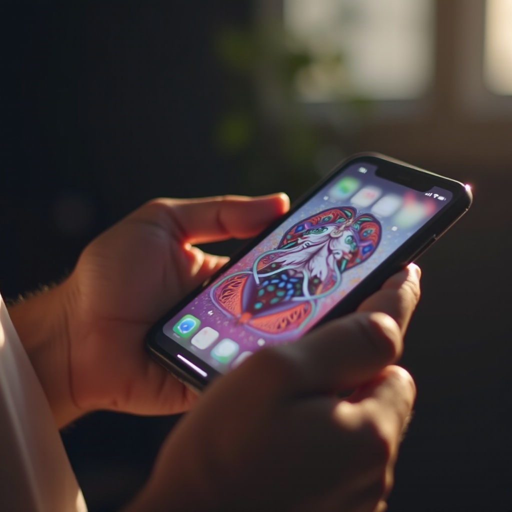 wie man ein gif als Hintergrund auf dem iPhone hat