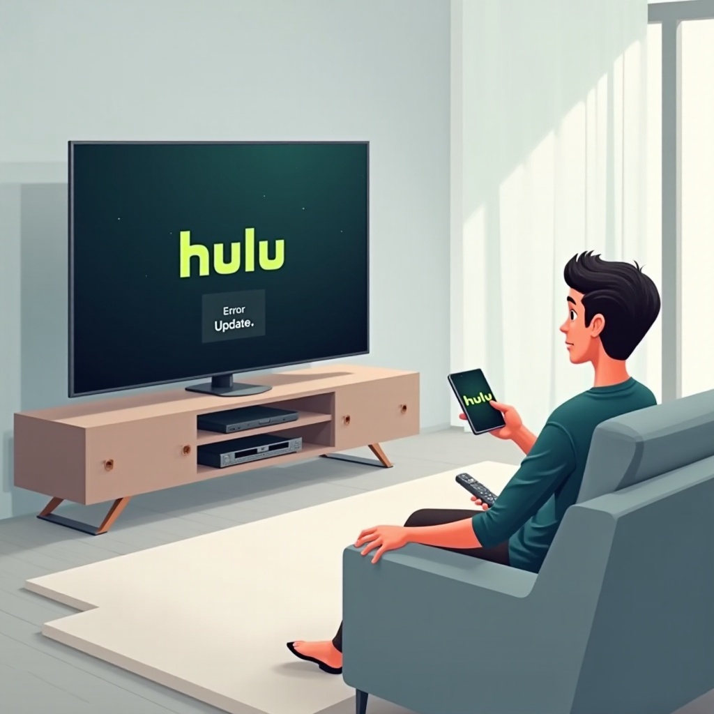 la aplicación de Hulu no se actualiza en el televisor Samsung