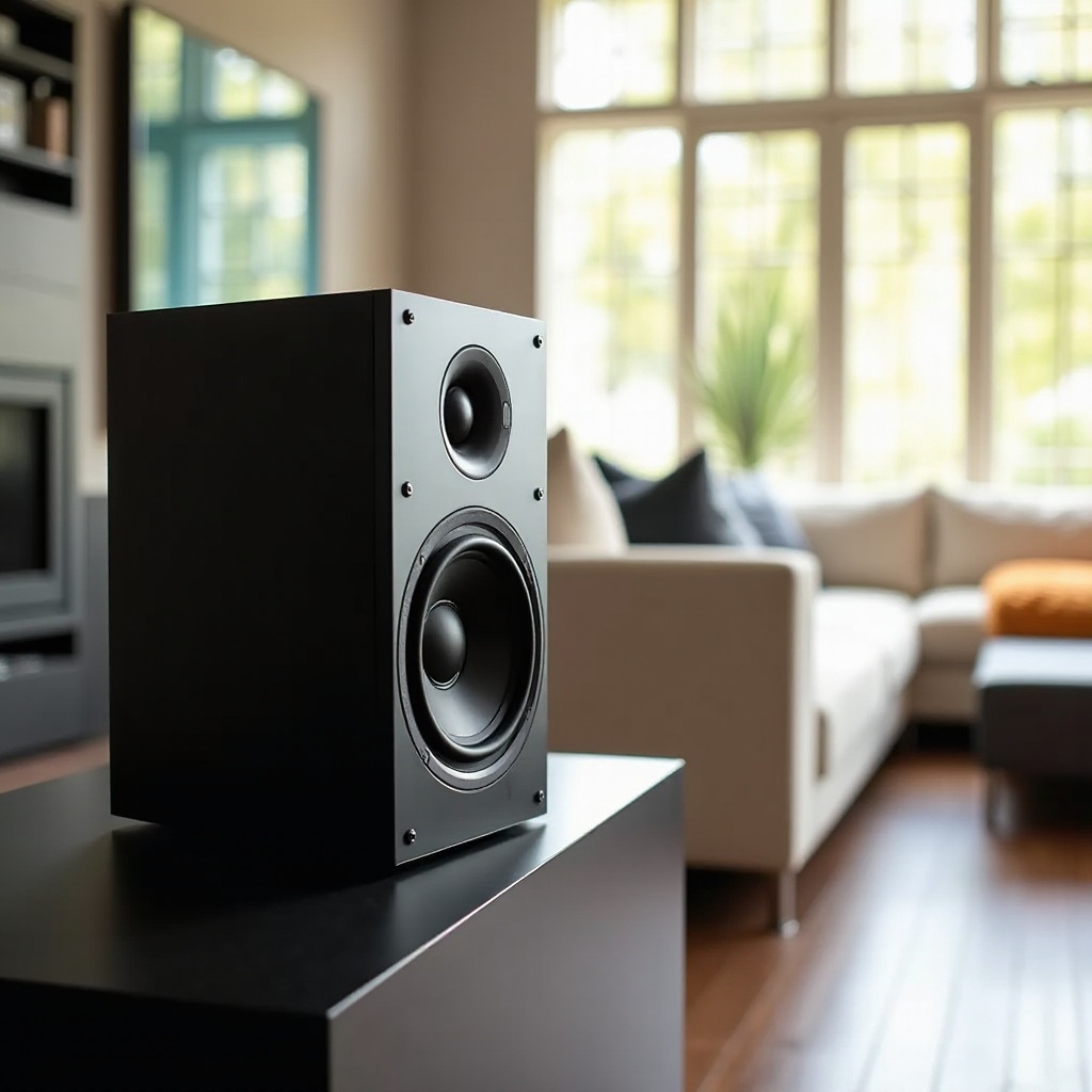 مكبرات صوت رف مدعومة بمخرج مضخم صوت