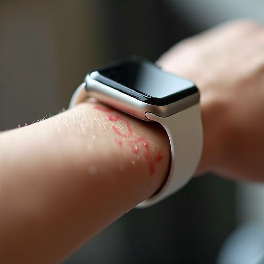 traces rouges de l'Apple Watch