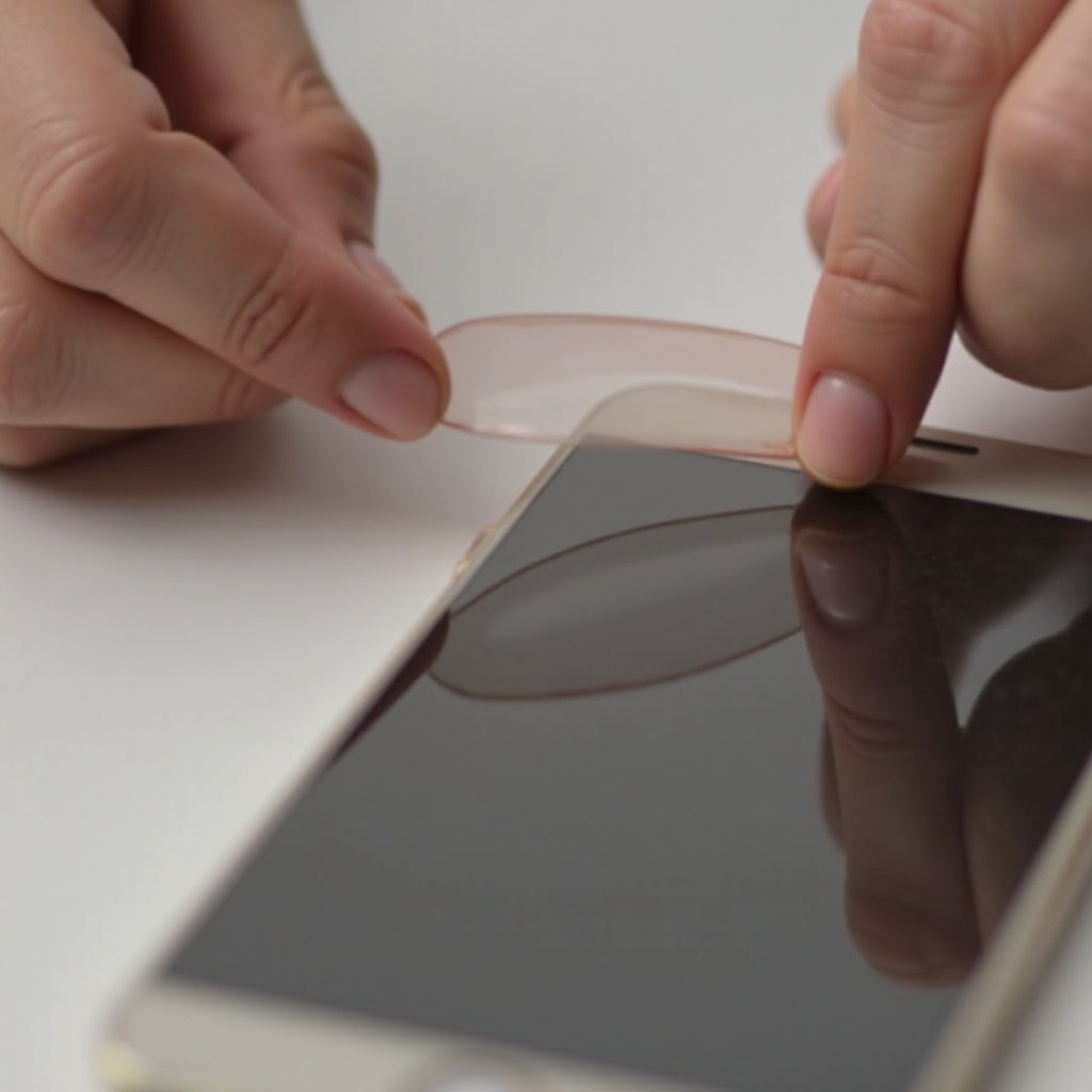 wie man einen Glasschutz vom iPhone entfernt