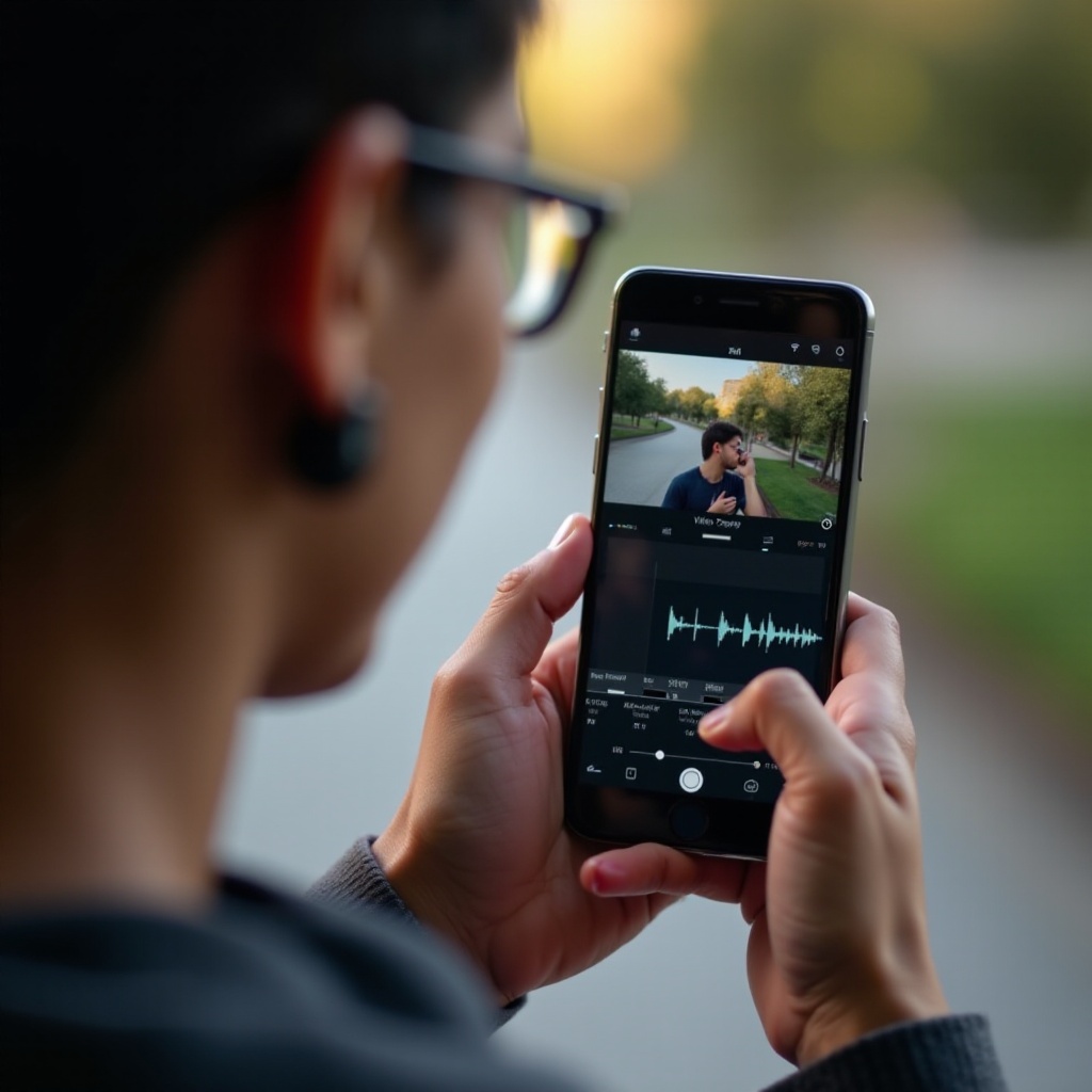 how to take audio from a video iphone